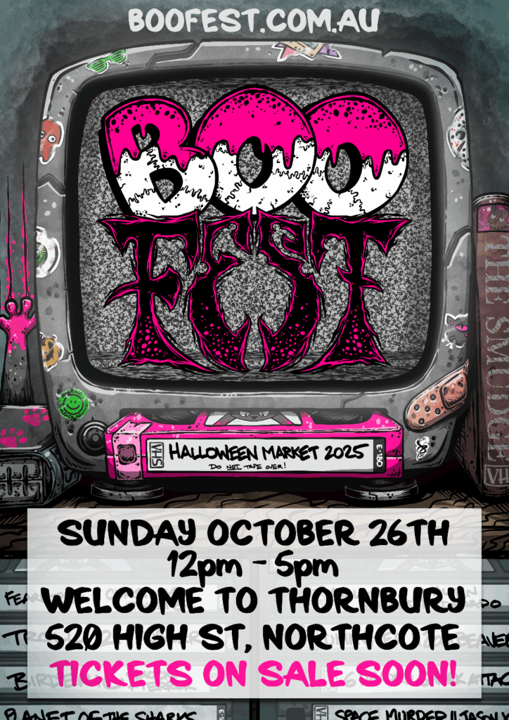 boo fest halloween poster - vhs