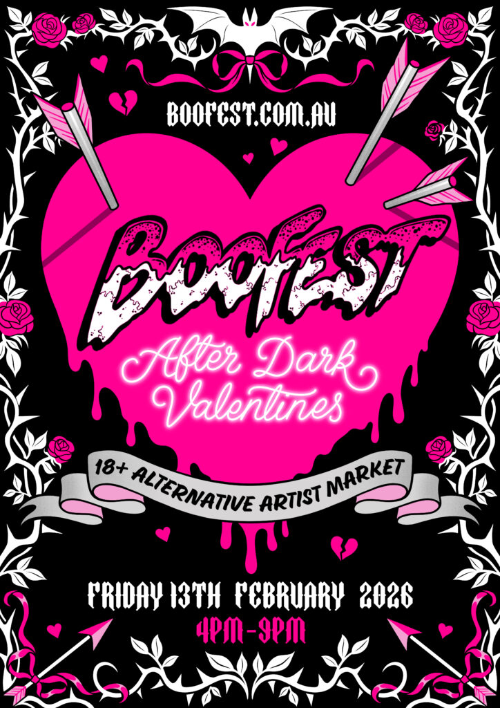 boo fest after dark valentines market poster